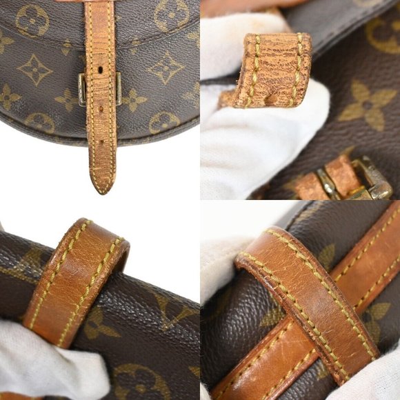 LOUIS VUITTON Chantilly MM Shoulder Bag Monogram Leather Brown M51233 30HB686 - Picture 5 of 16